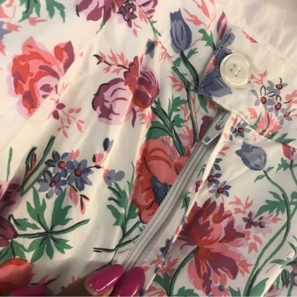 JACK WILLS Fabulously British 100% Cotton Floral Garden Cottagecore Mini Dress - Picture 7 of 11